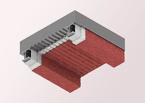 Ure-K Thermal Acoustic Insulation in custom red color