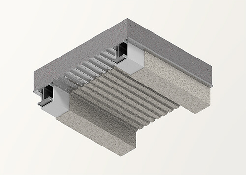 SonaSpray "fc" acoustical insulation in custom light grey color