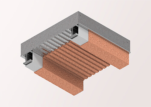 SonaSpray "fc" acoustical insulation in custom orange color