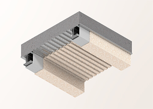 SonaSpray "fc" acoustical insulation in custom peach color