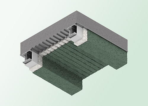 Ure-K Thermal Acoustic Insulation in custom green color